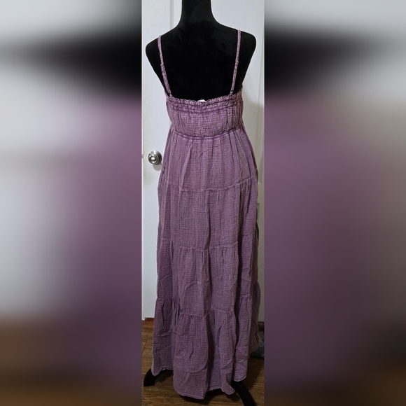 EASEL Mineral Washed Cotton Gauze  Maxi Dress #466-471 - Picture 9 of 12